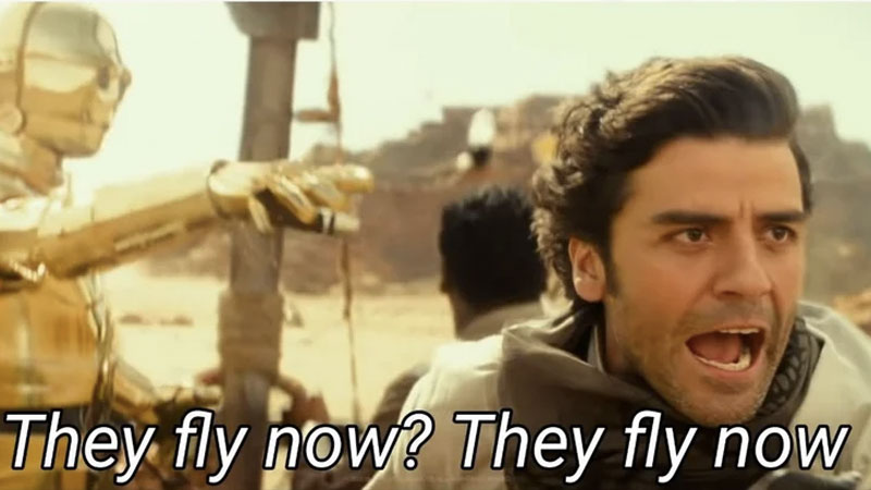 They Fly Now Meme Template