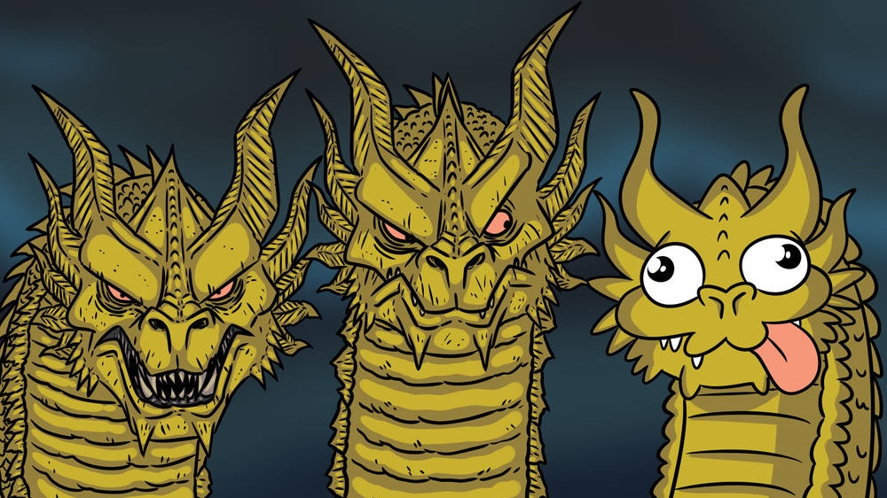 Three-Headed Dragon Meme Template