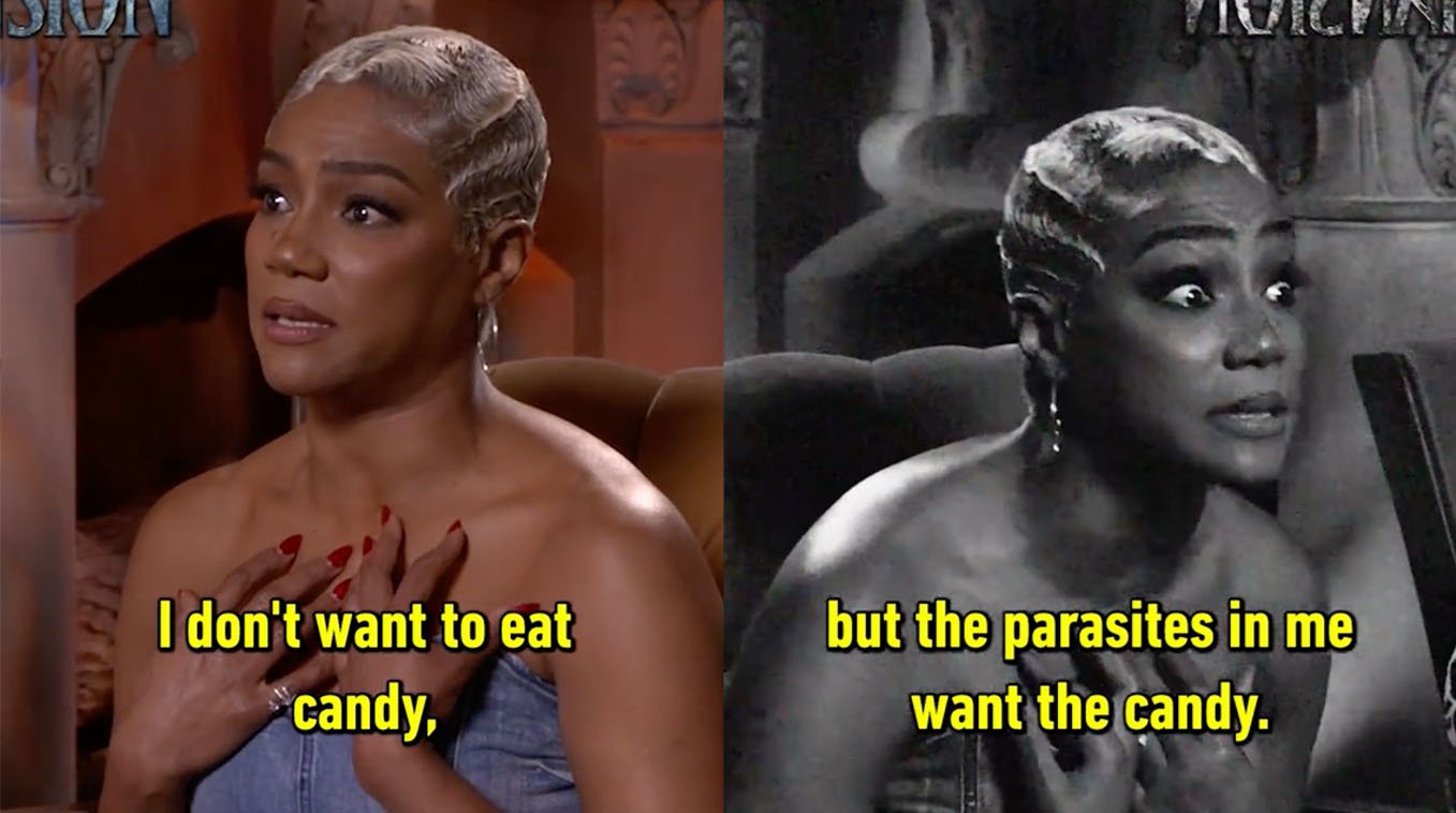 Tiffany Haddish "But The Parasites In Me Want The Candy" Meme Template
