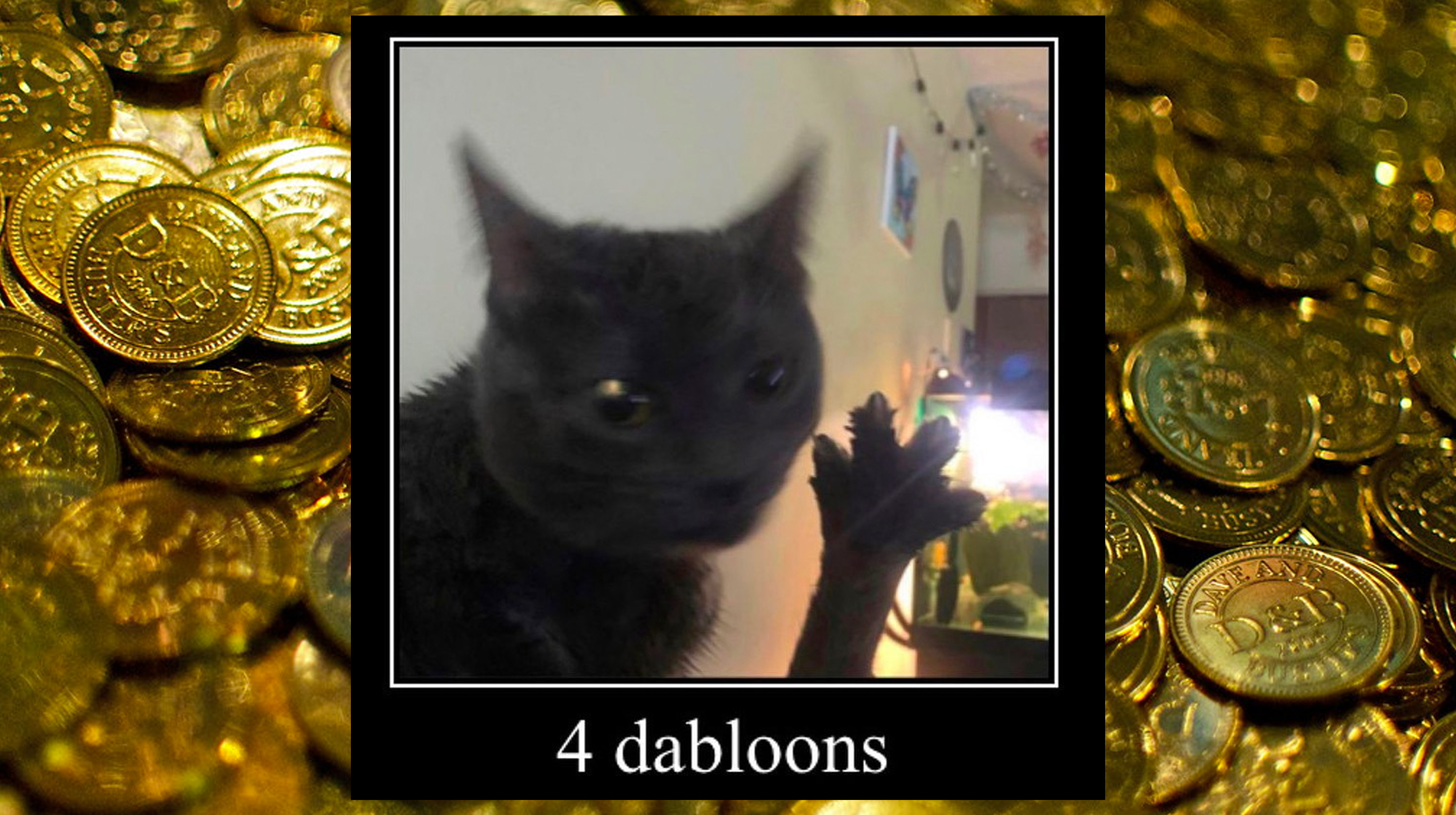 TikTok Dabloons / TikTok Doubloons / 4 Dabloons Cat Meme Template