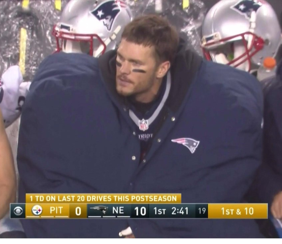 Tom Brady's Huge Jacket Meme Template