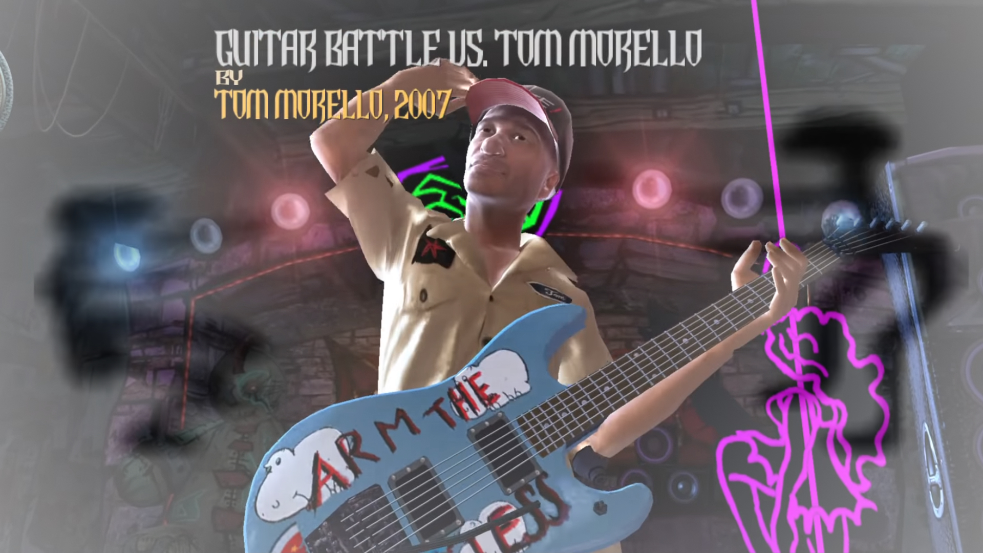 Tom Morello Guitar Battle Meme Template