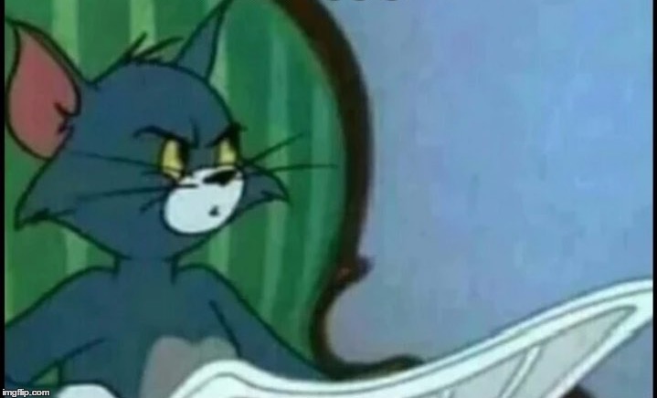 Tom Reading The Newspaper Meme Template