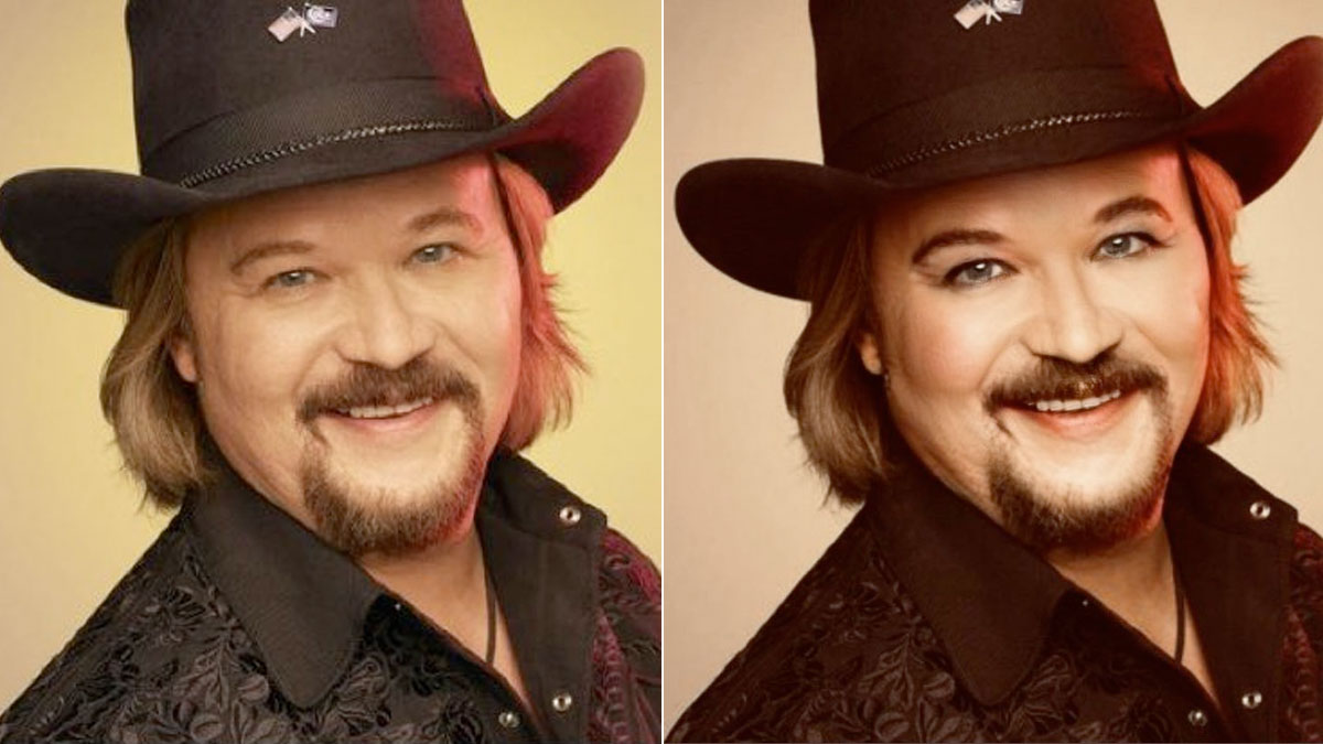 Travis Tritt Makeup Photoshop Meme Template