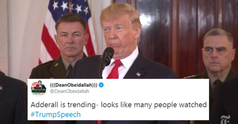 Trump Adderall Addiction Theory