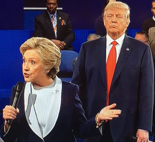 Trump Lurking Behind Clinton