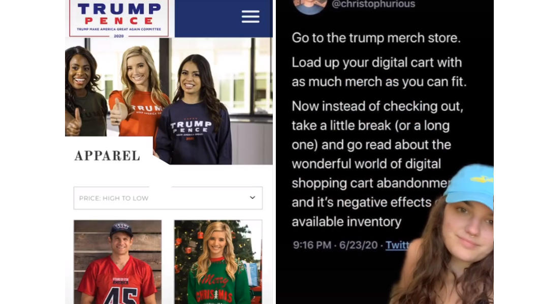 Trump Store Shopping Cart Abandonment