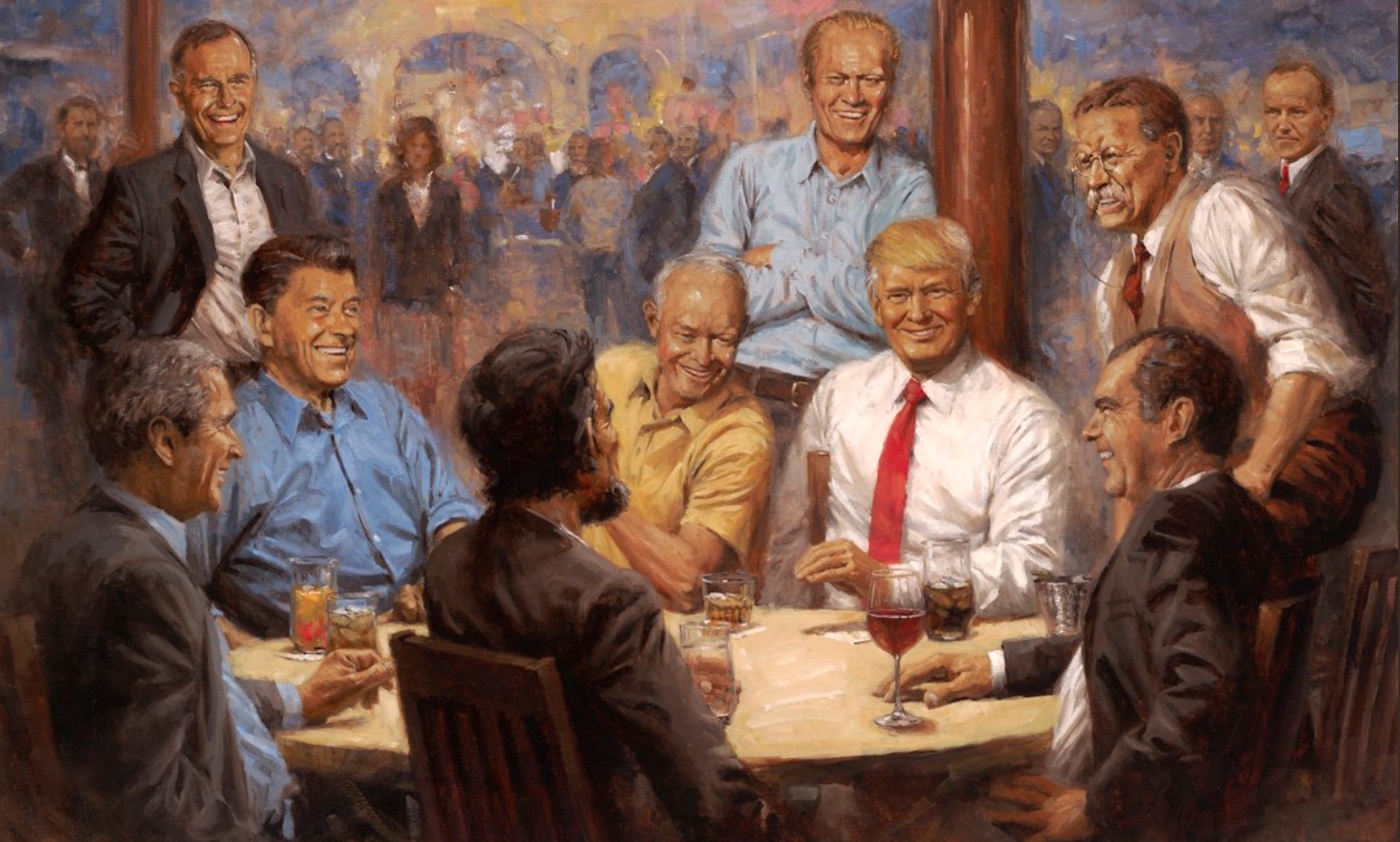 Trump's Republican Presidents Painting