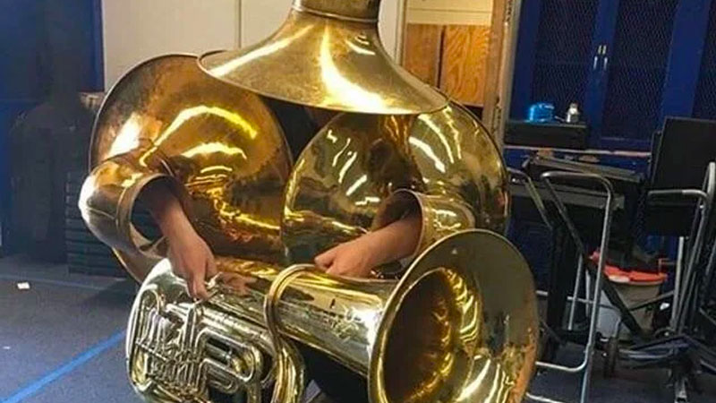 Tuba Man / Tuba Boss Meme Template