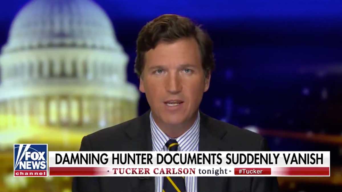 Tucker Carlson's Missing Hunter Biden Documents Meme Template