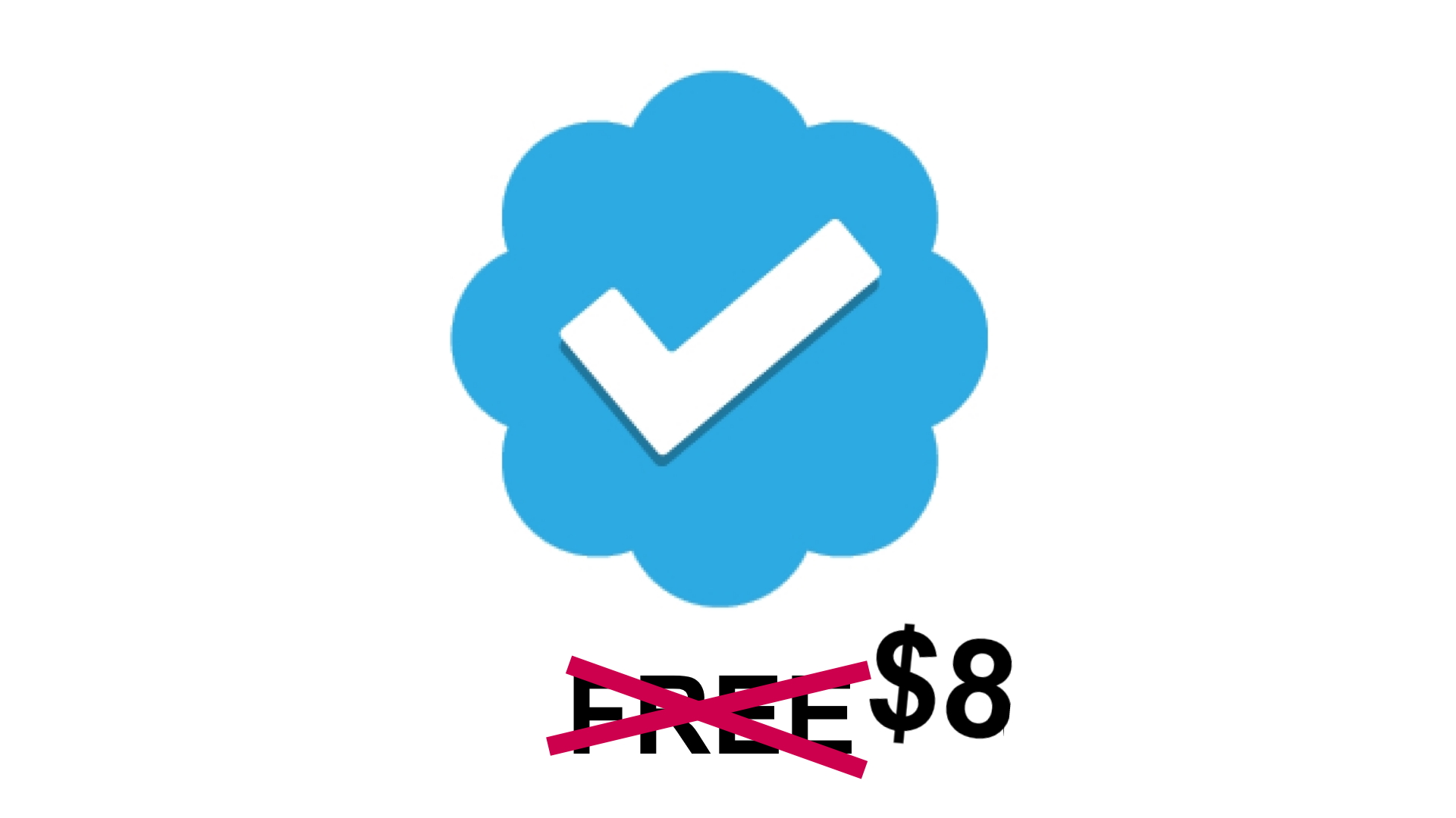 Twitter $8 Blue Checkmark