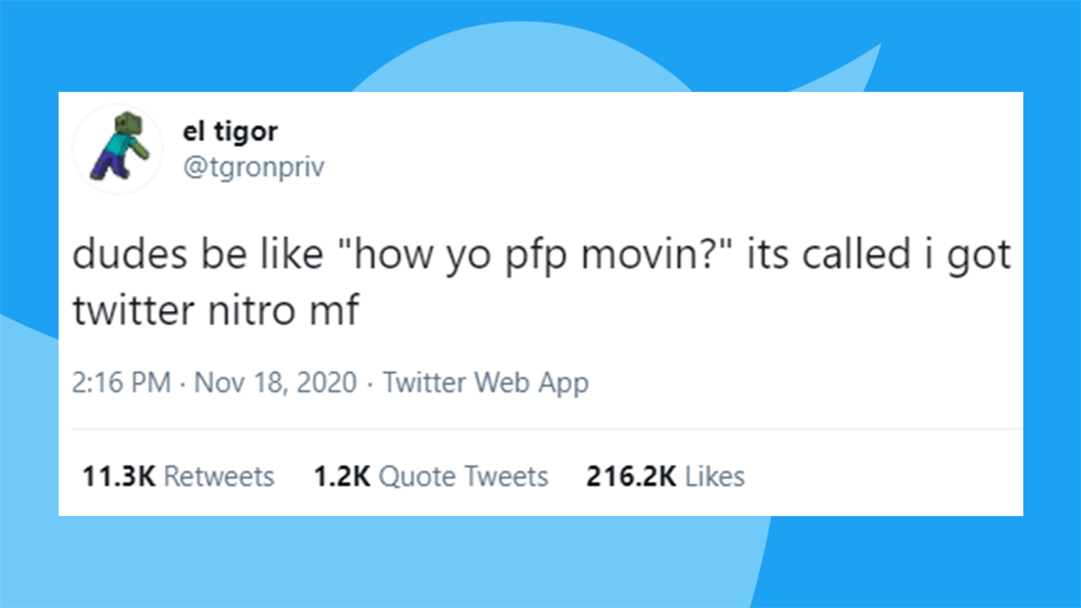 Twitter Nitro Meme Template