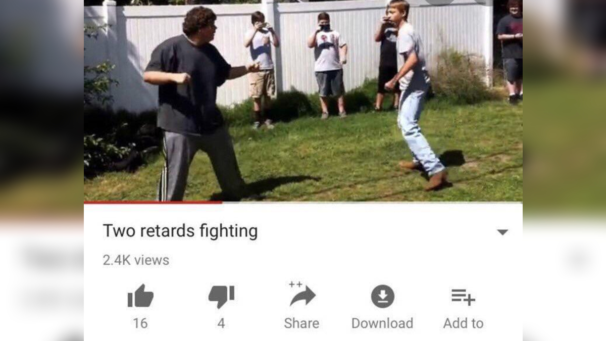 Two Retards Fighting Meme Template