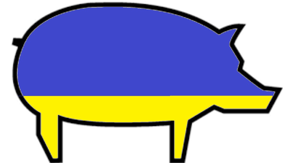 Ukrainian Flag Pig / Pigposting