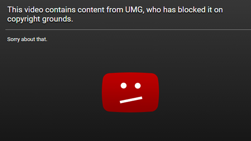 UMG Copyright Strikes