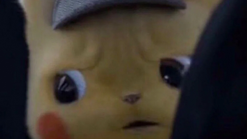 Unsettled Detective Pikachu Meme Template