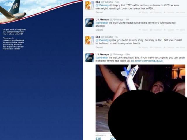 US Airways Porn Tweet Gaffe Meme Template