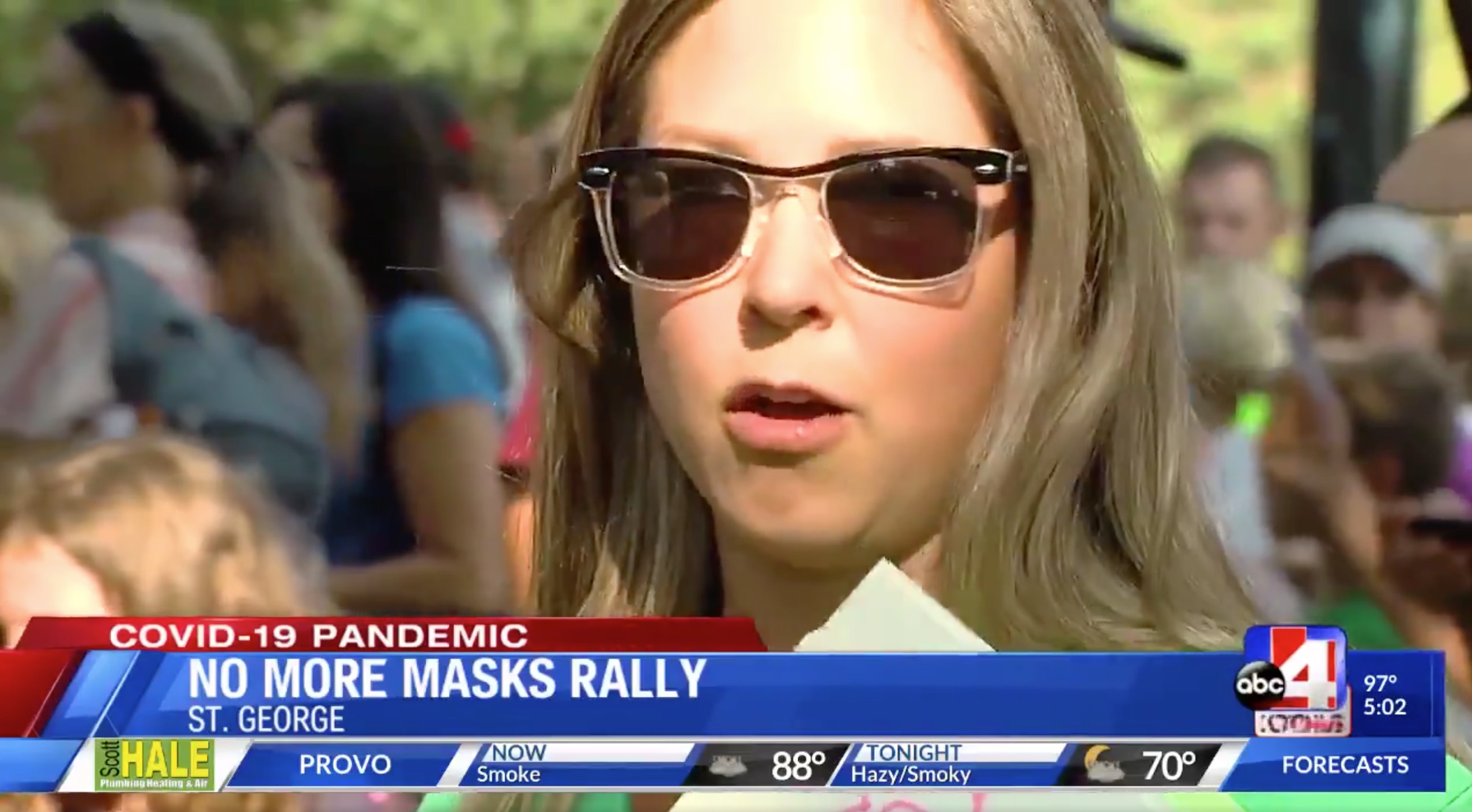 Utah Anti-mask Rally Video