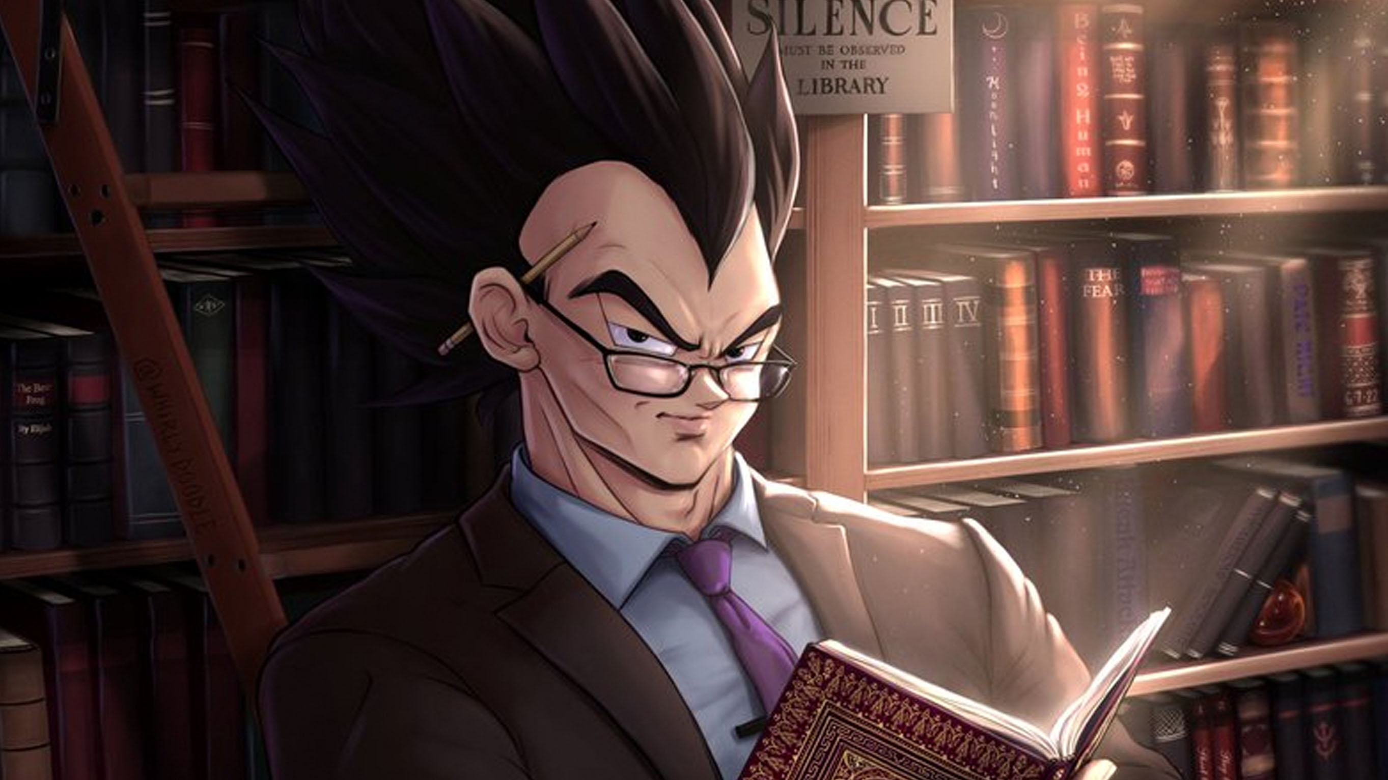 Vegeta Reading Meme Template
