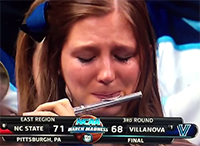 Villanova Crying Piccolo Player Meme Template