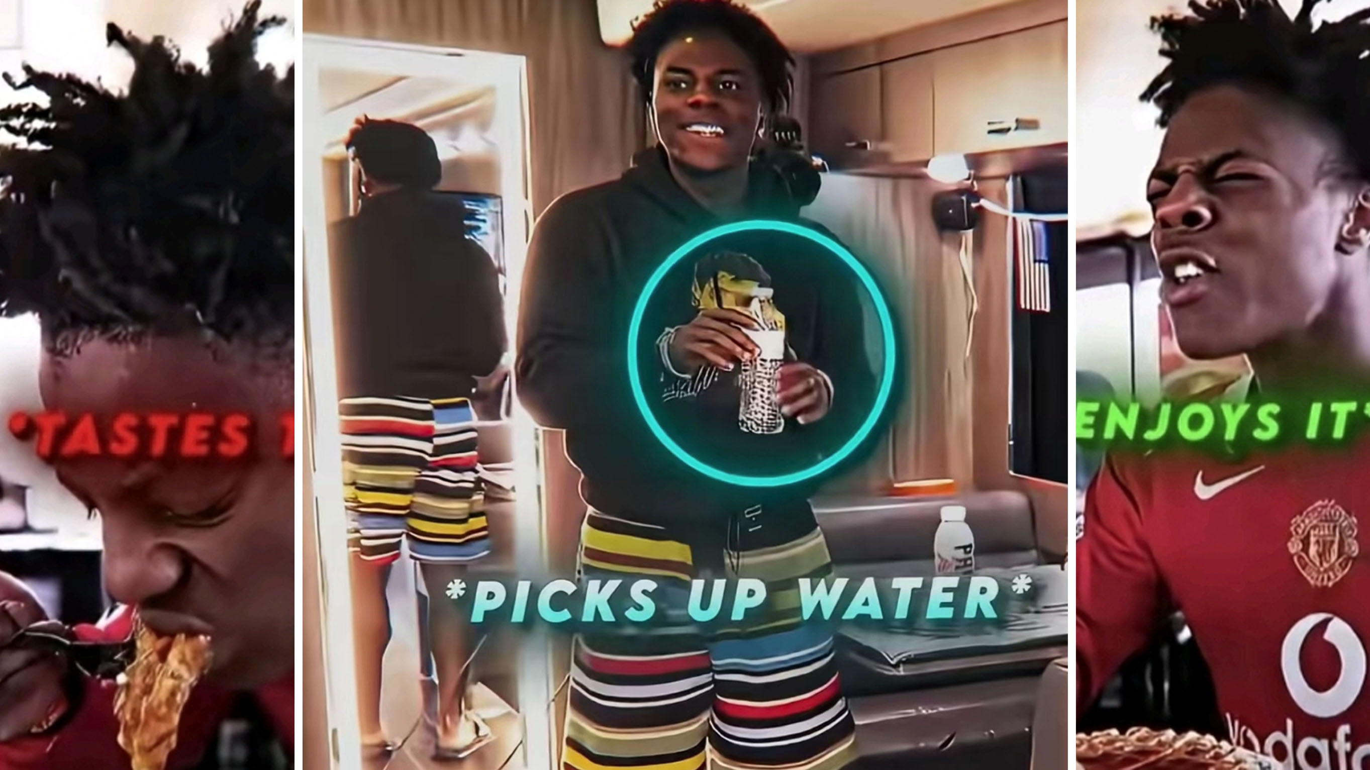 W Speed / *Picks Up Water* Meme Template