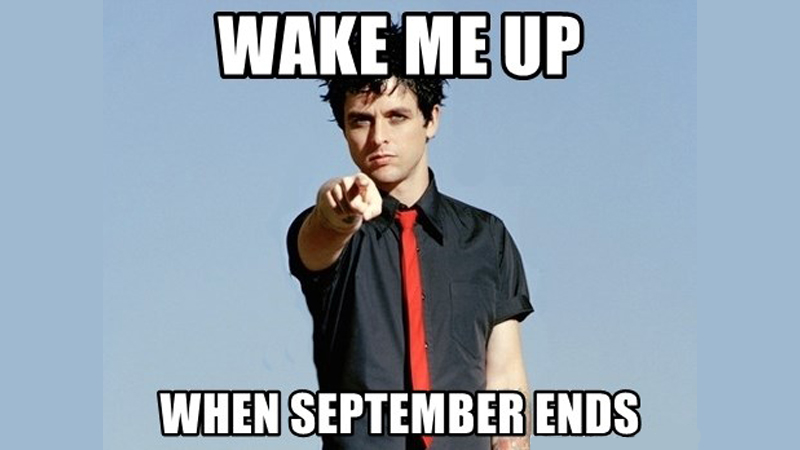 Wake Me Up When September Ends