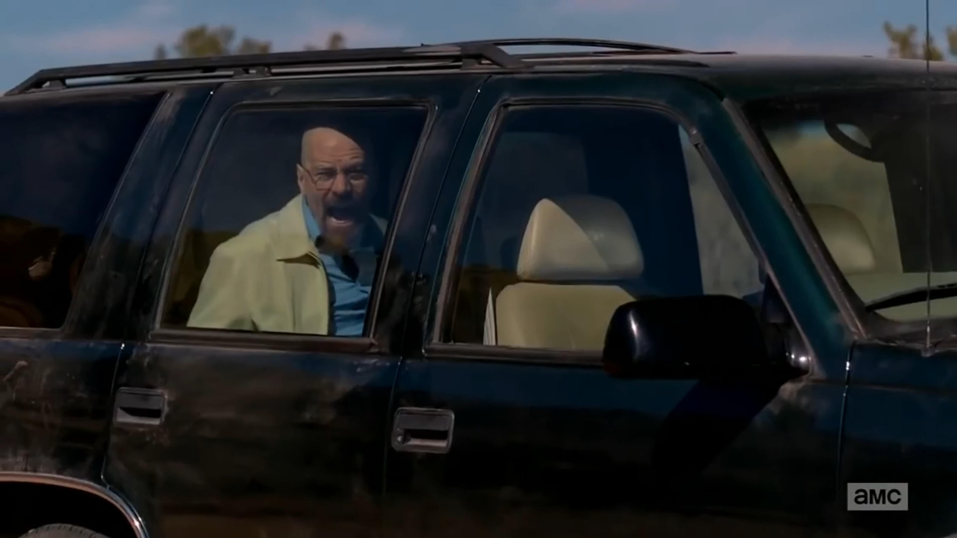 Walt Screaming in a Car Meme Template
