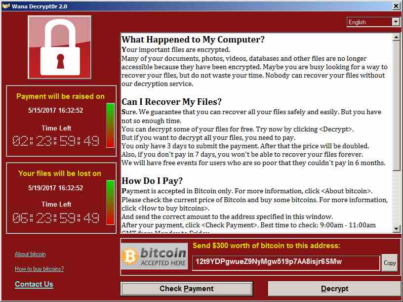 WannaCry Ransomware Attack