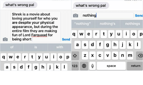 "What's Wrong?" "Nothing"