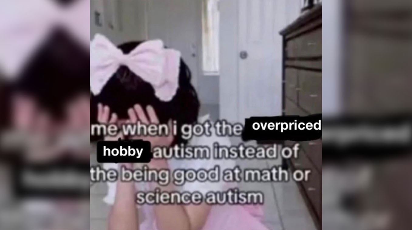 When I Got The X Autism Instead Of Being Good At Math Or Science Meme Template