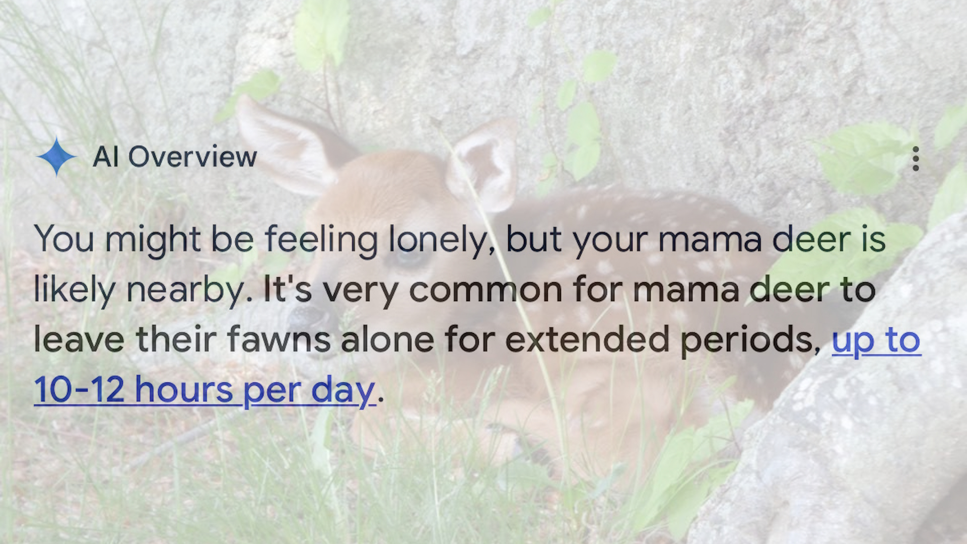 "Where Is Mama?" AI Overviews Meme Template