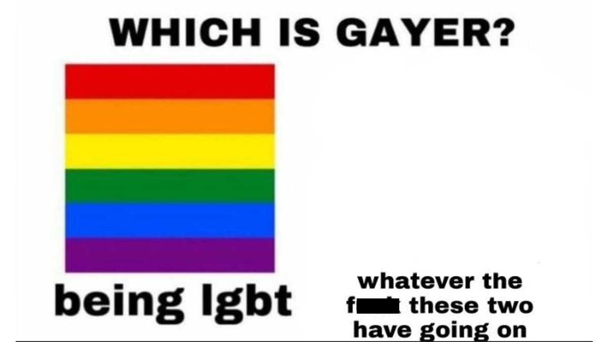 Which Is Gayer? Meme Template