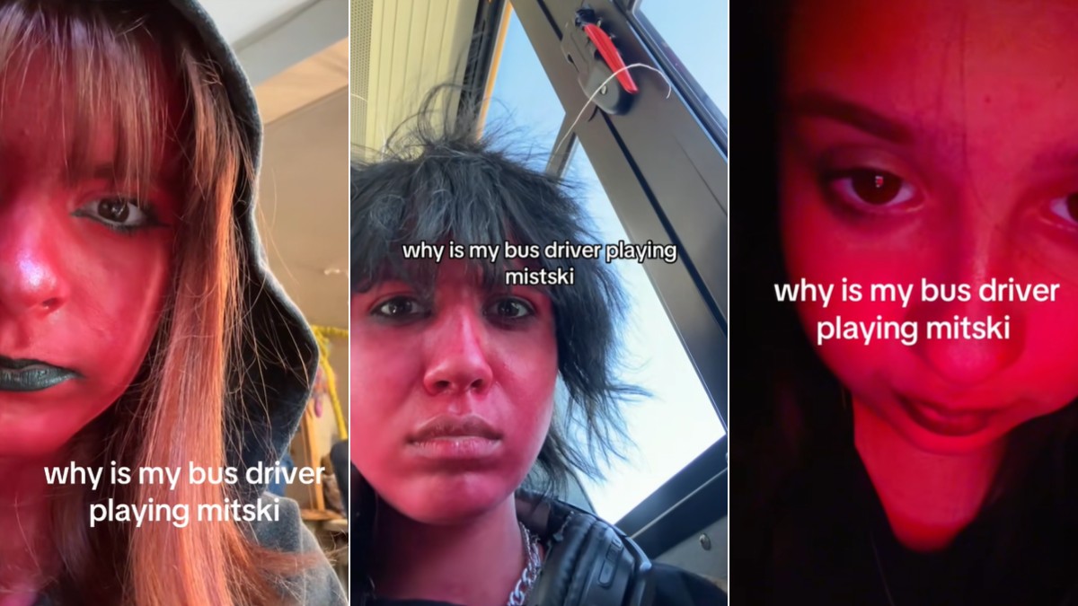 Why Is My Bus Driver Playing Mitski? Meme Template