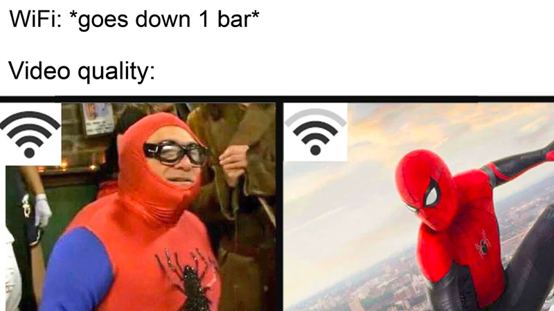 WiFi Drops One Bar Meme Template