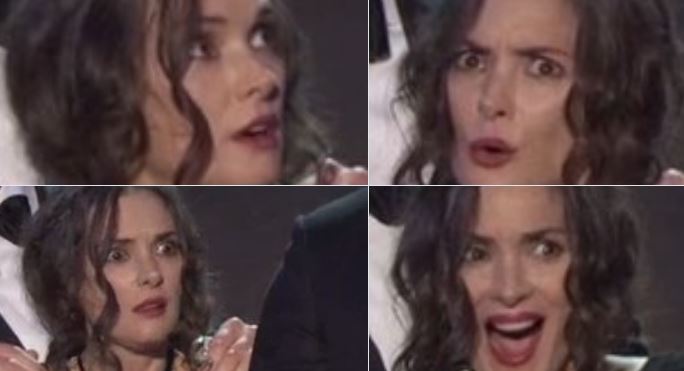 Winona Ryder's SAG Award Reaction Meme Template
