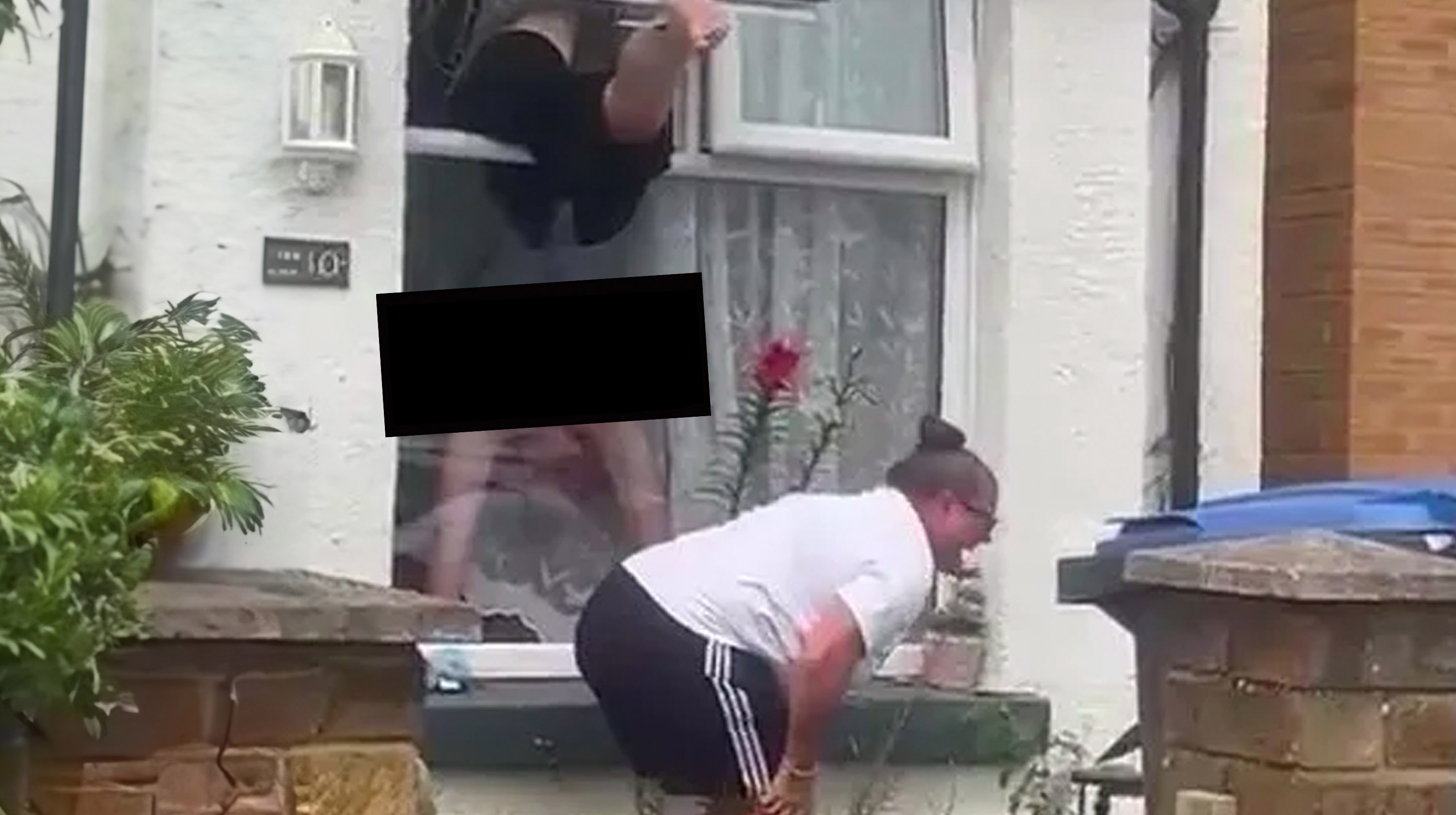 Woman Climbing Through Window Video Meme Template