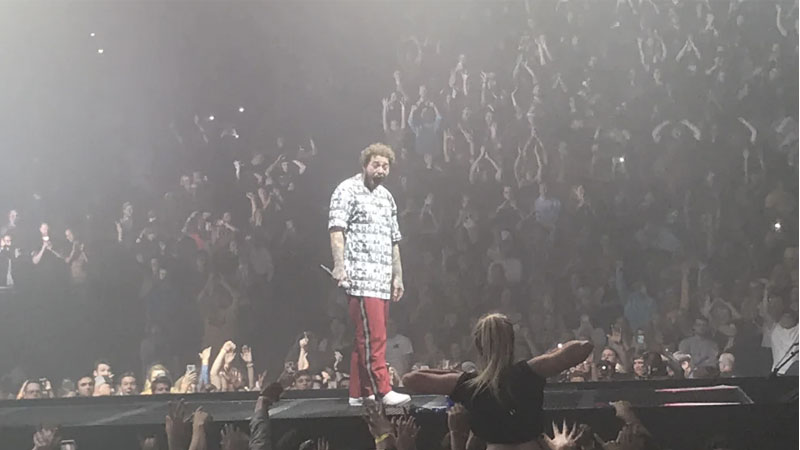 Woman Flashing Post Malone Meme Template