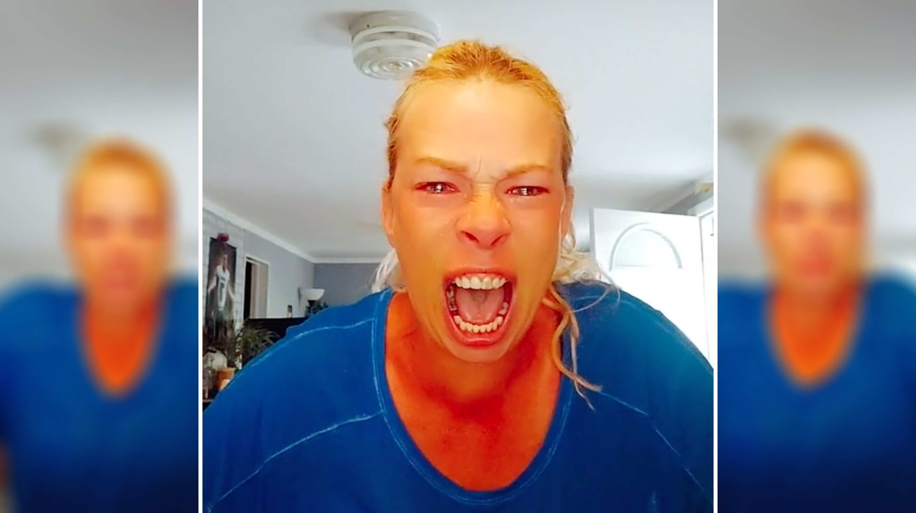 Woman Screaming After Saying 'Let It Out' Meme Template