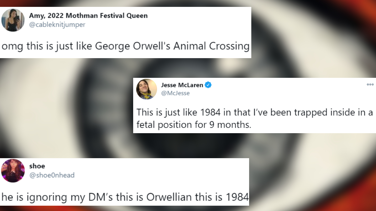 Wow, This Is Just Like 1984 Meme Template