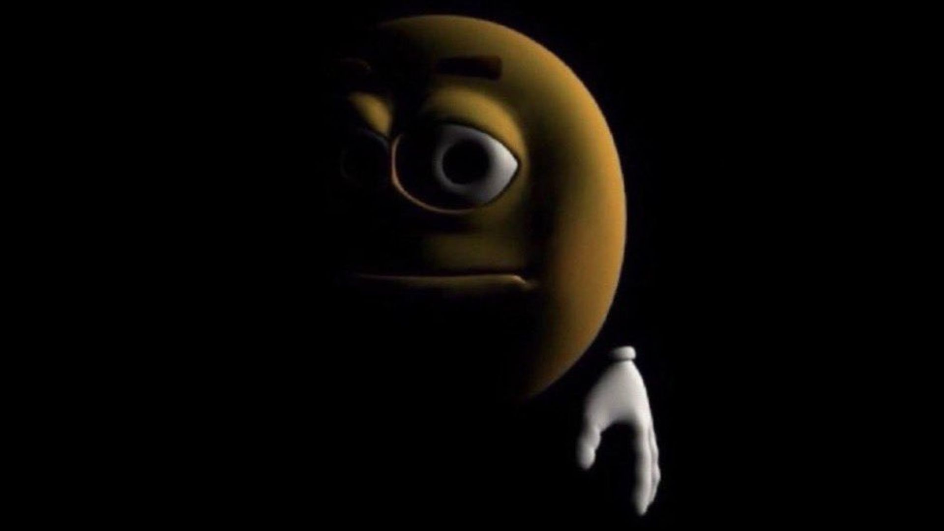 Yellow Emoji In Darkness