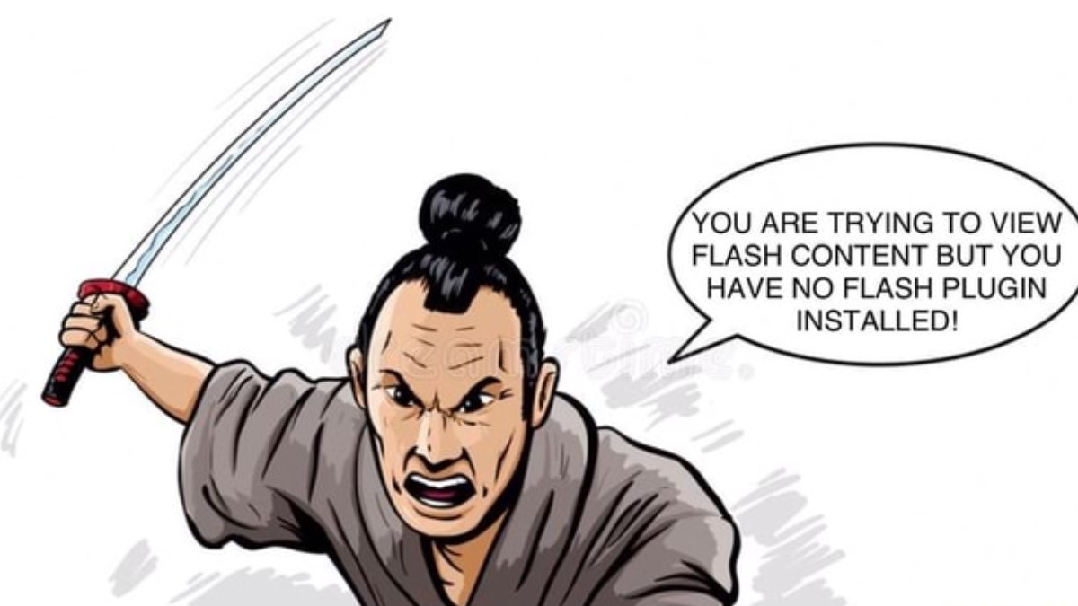 You Are Trying To View Flash Content, But You Have No Flash Plugin Installed