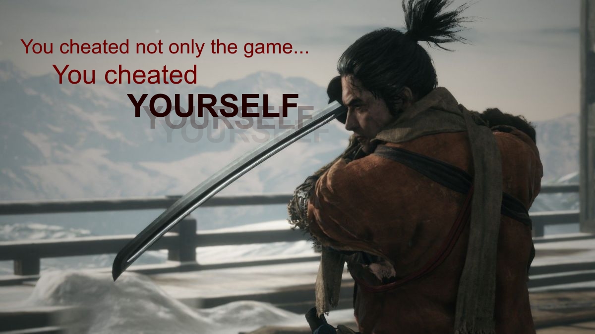 You Cheated Not Only the Game, But Yourself Meme Template