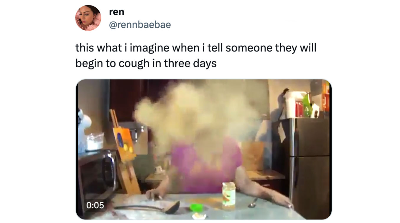 You Will Begin To Cough In 7 Days Meme Template