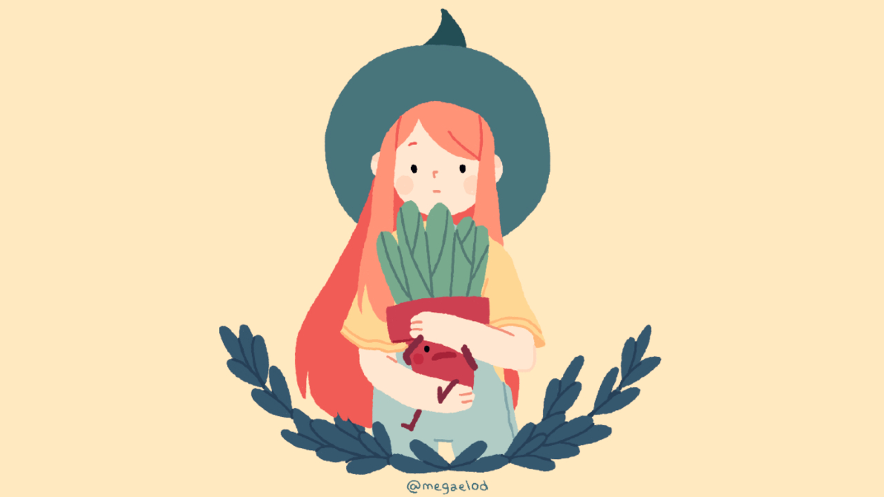 Young Witch In the Alps