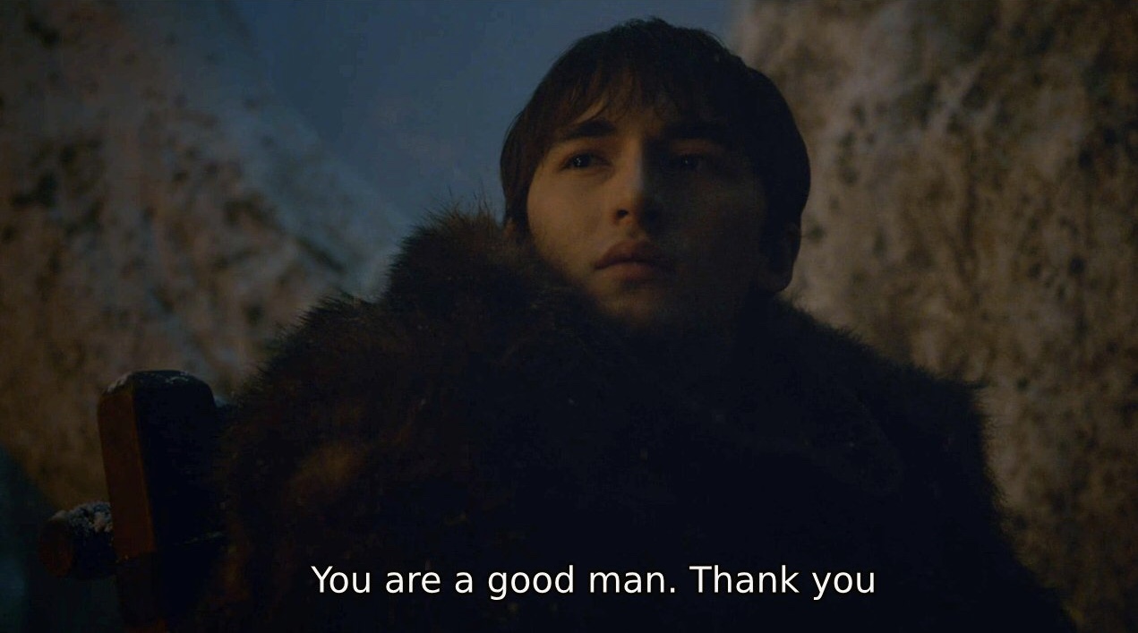 You're a Good Man. Thank You Meme Template