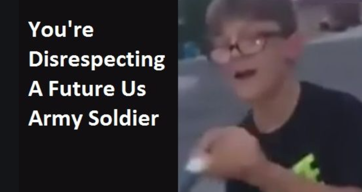 You're Disrespecting a Future U.S. Army Soldier Meme Template