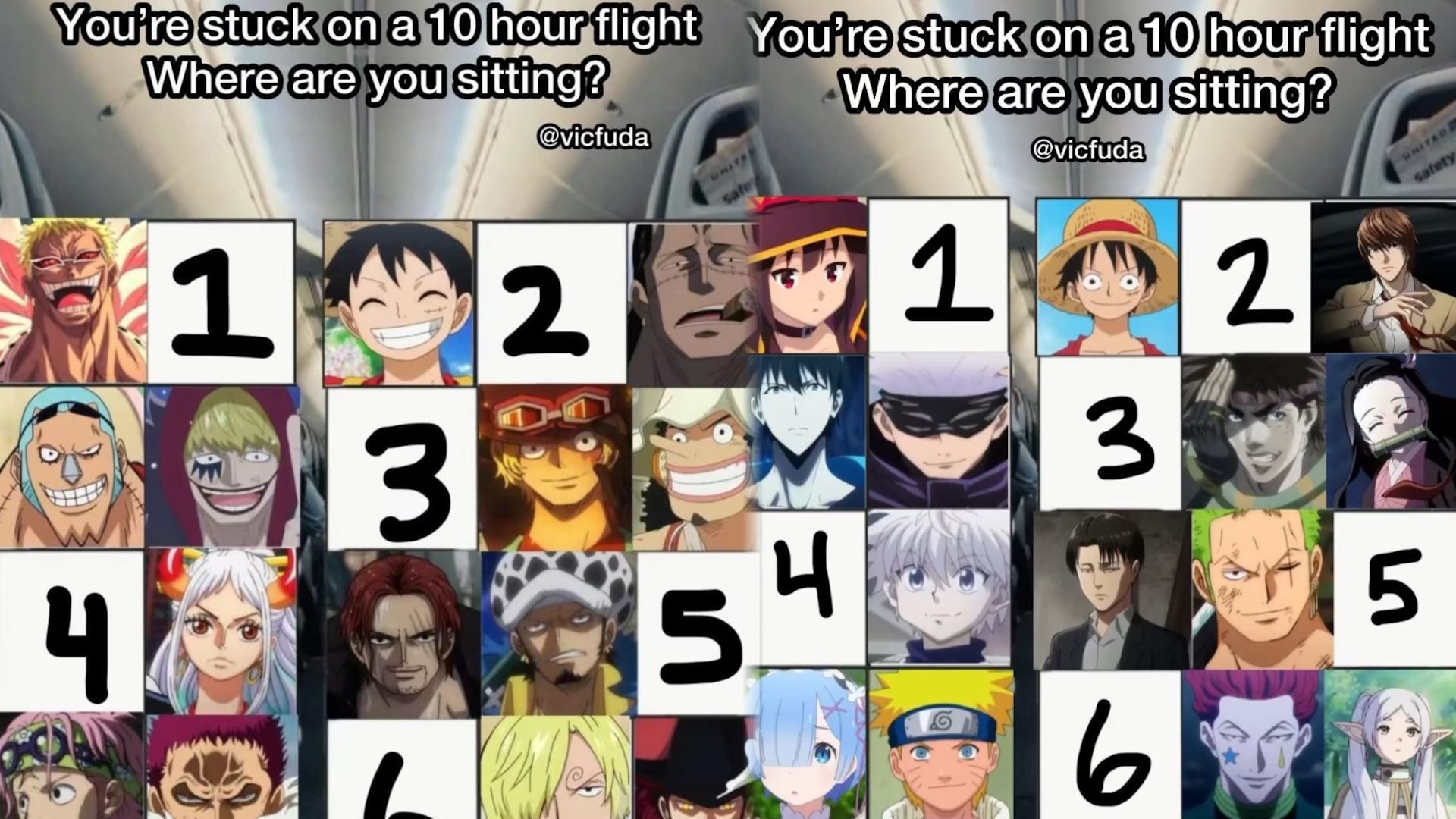 You're Stuck on a Flight, Where Are You Sitting? Meme Template