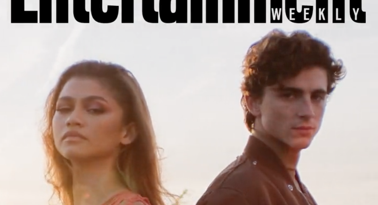 Zendaya and Chalamet Stare Meme Template