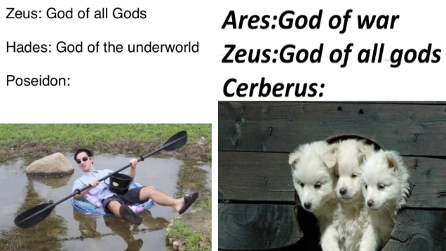 Zeus: Basically CEO of All Gods Meme Template