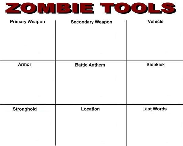 Zombie Tools/Zombie Survival Sheet